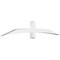Ekena Millwork Bellingham Architectural Grade PVC Gable Bracket, 84"W x 14"H x 4"D x 4"F, 4/12 Pitch GBP084X14X0404BEL00 - alternate 1